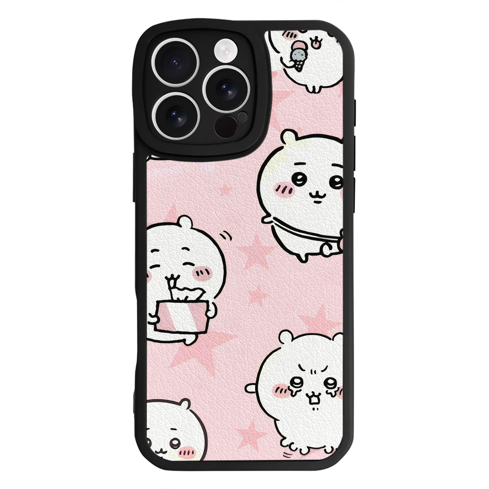 （画像用） ちいかわ Chii-kawa 【iPhone 16シリーズ対応】シリコンスマホケース（レザー調） 材質：シリコン